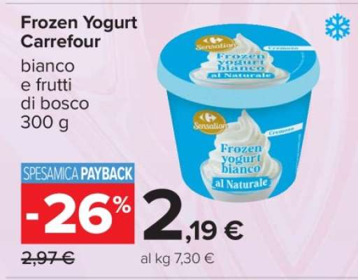 Frozen Yogurt Carrefour