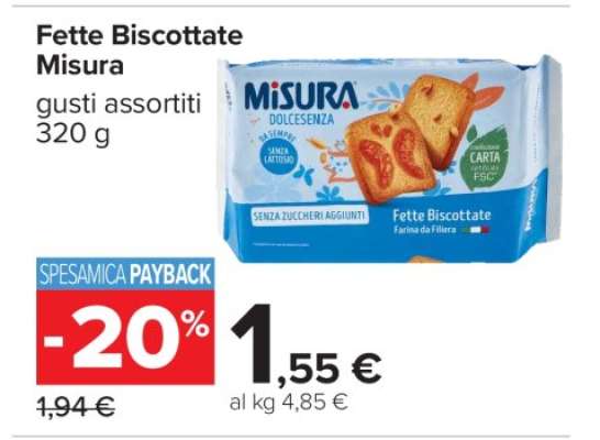 Fette Biscottate Misura
