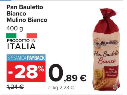 Pan Bauletto Bianco Mulino Bianco