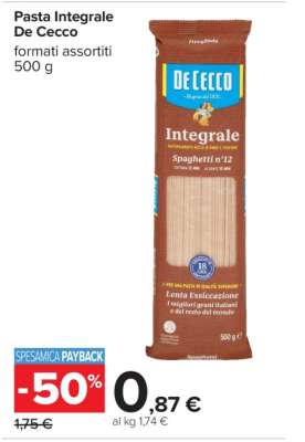 Pasta Integrale De Cecco