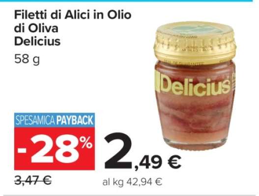 Filetti di Alici in Olio di Oliva Delicius