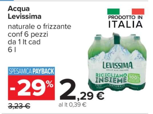 ACQUA LEVISSIMA