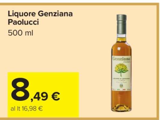 Liquore Genziana Paolucci