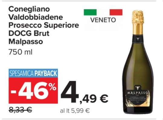 Conegliano Valdobbiadene Prosecco Superiore DOCG Brut Malpasso