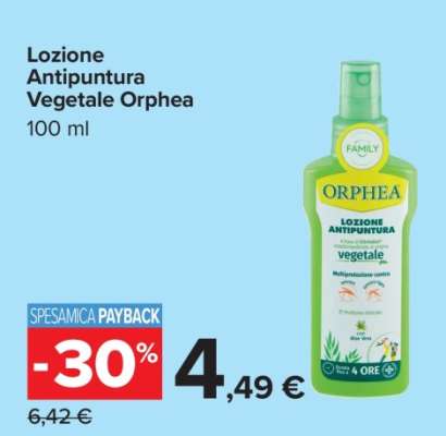 LOZIONE ANTIPUNTURA VEGETALE ORPHEA