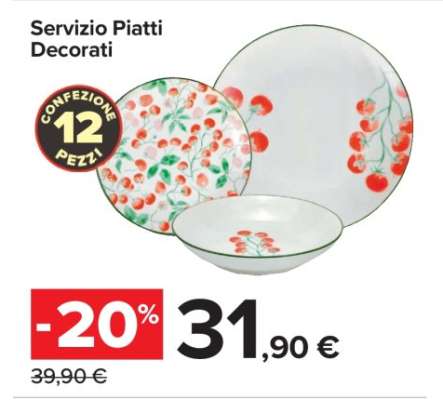 Servizio Piatti Decorati