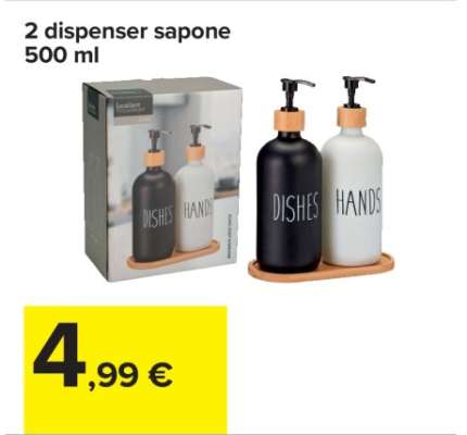 2 dispenser sapone 500 ml