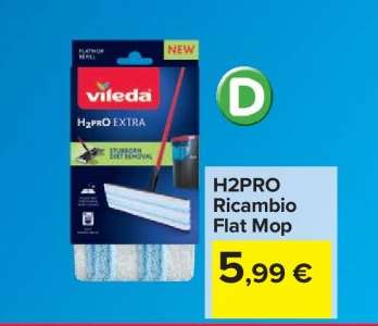 H2PRO Ricambio Flat Mop