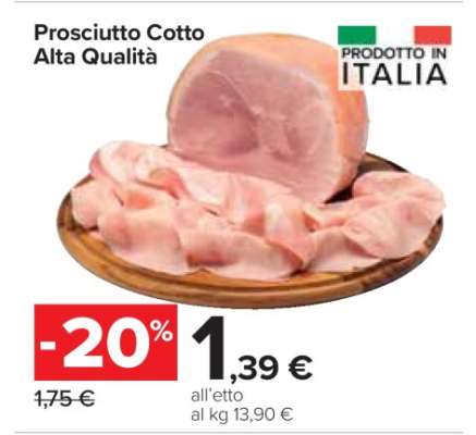 Prosciutto Cotto Alta Qualità