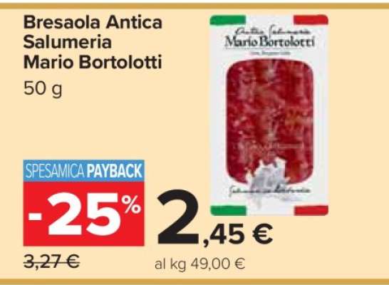 Bresaola Antica Salumeria Mario Bortolotti