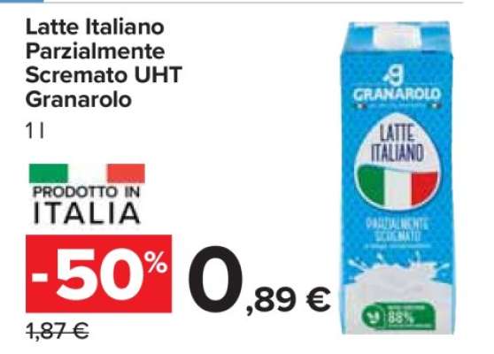 Latte Italiano Parzialmente Scremato UHT Granarolo