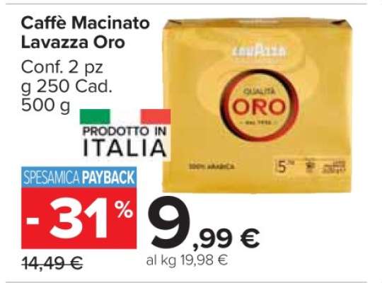 Caffè Macinato Lavazza Oro