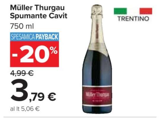 Müller Thurgau Spumante Cavit