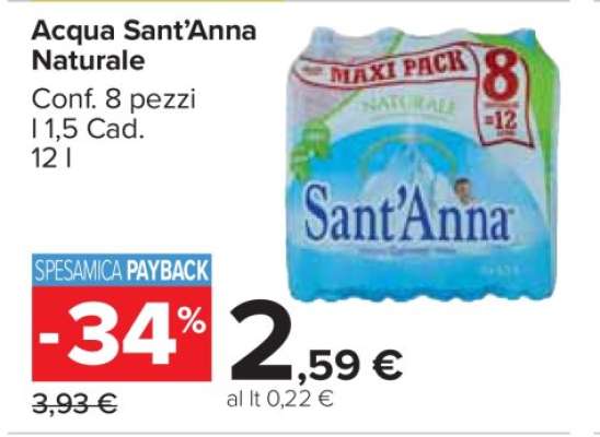 Acqua Sant'Anna Naturale
