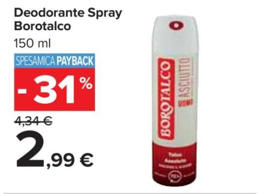 Deodorante spray Borotalco