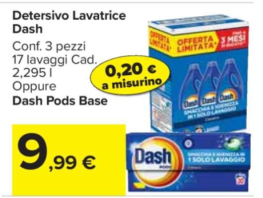 DETERSIVO LAVATRICE DASH