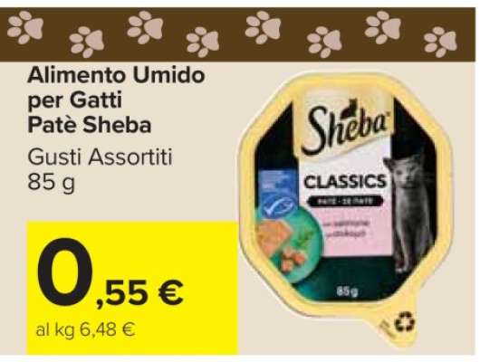 Alimento Umido per Gatti Patè Sheba