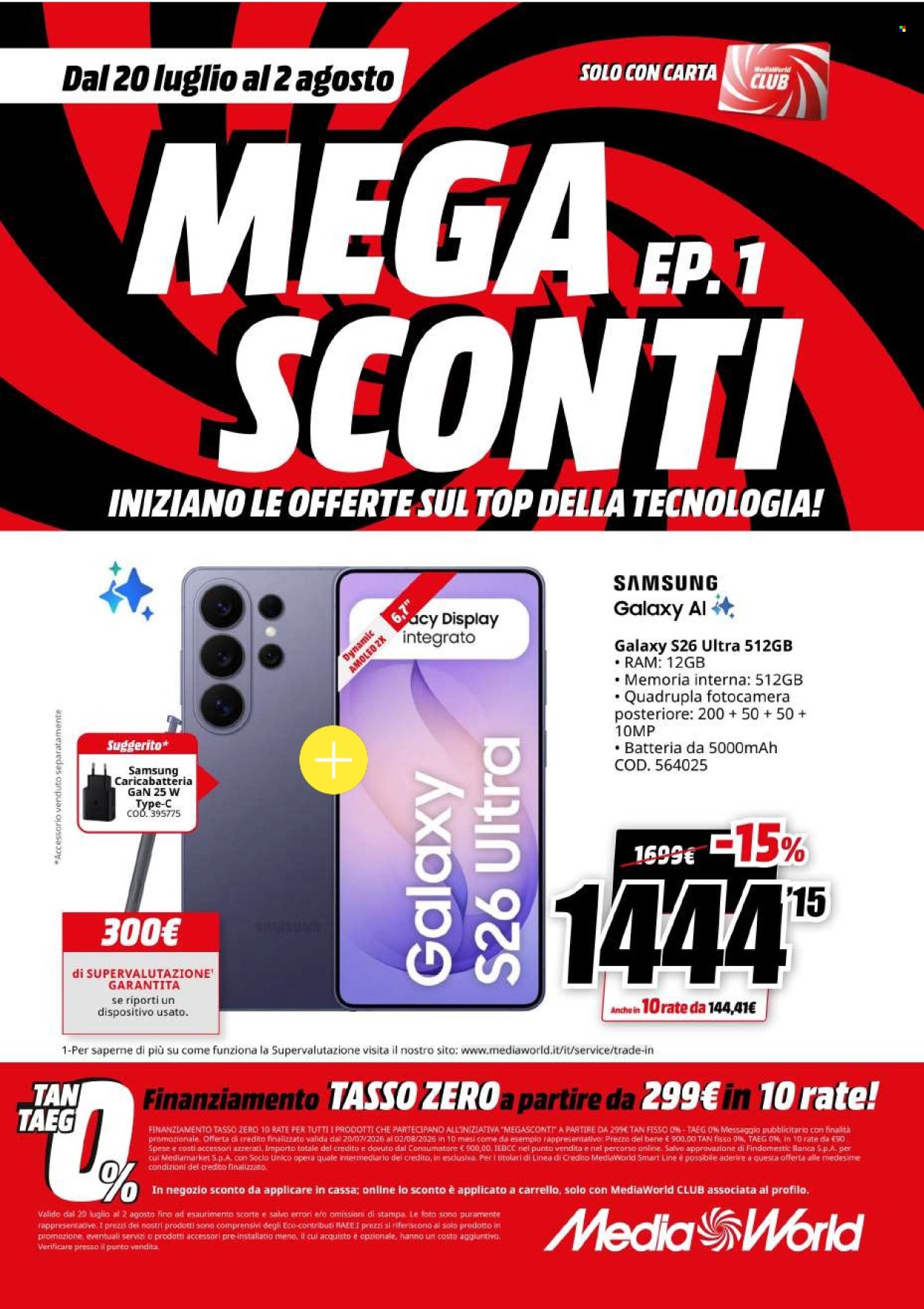 Volantino MediaWorld - 20/7/2026 - 2/8/2026. Pagina 17