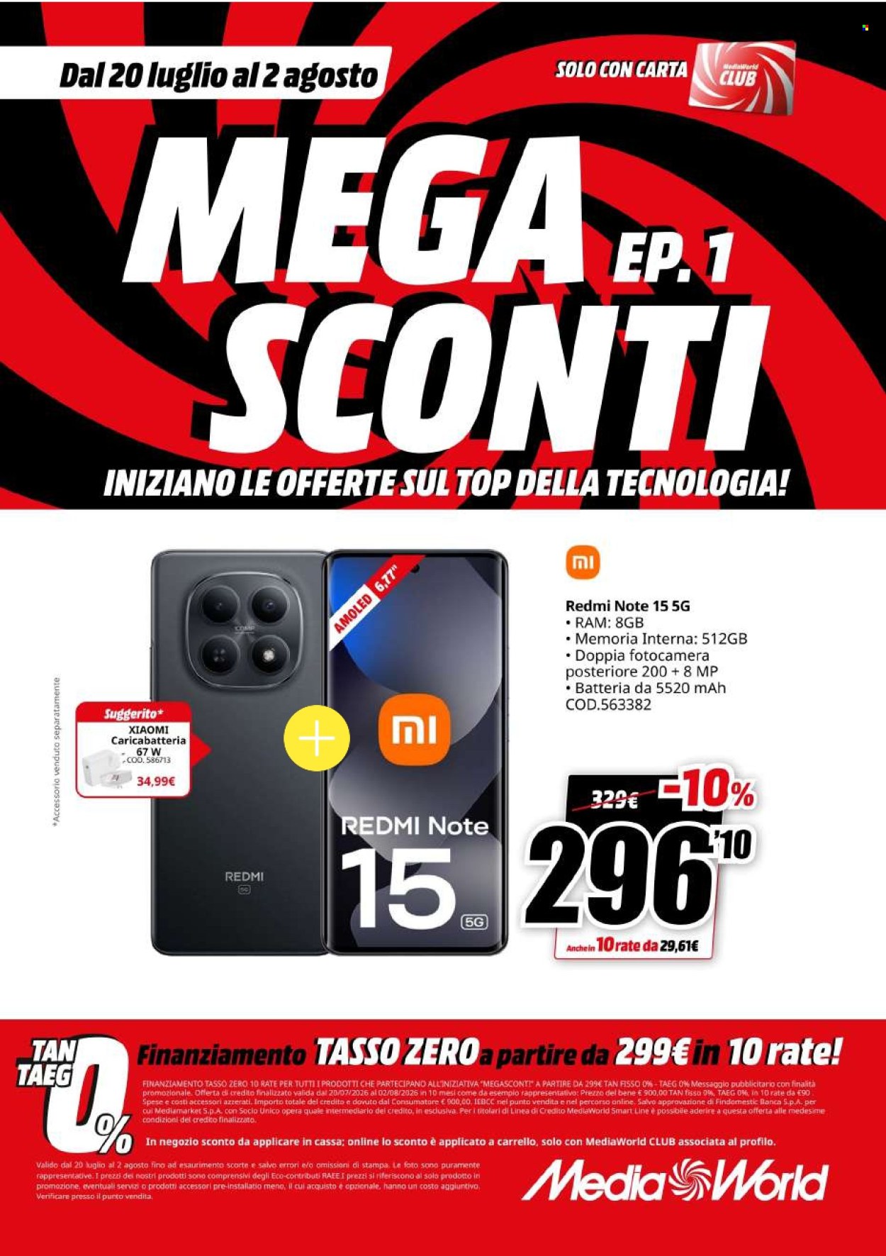 Volantino MediaWorld - 20/7/2026 - 2/8/2026. Pagina 22