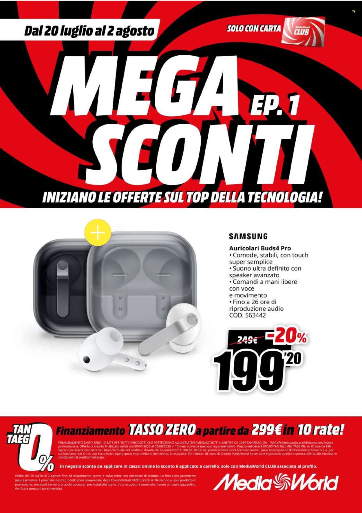 Volantino MediaWorld - 20/7/2026 - 2/8/2026. Pagina 25