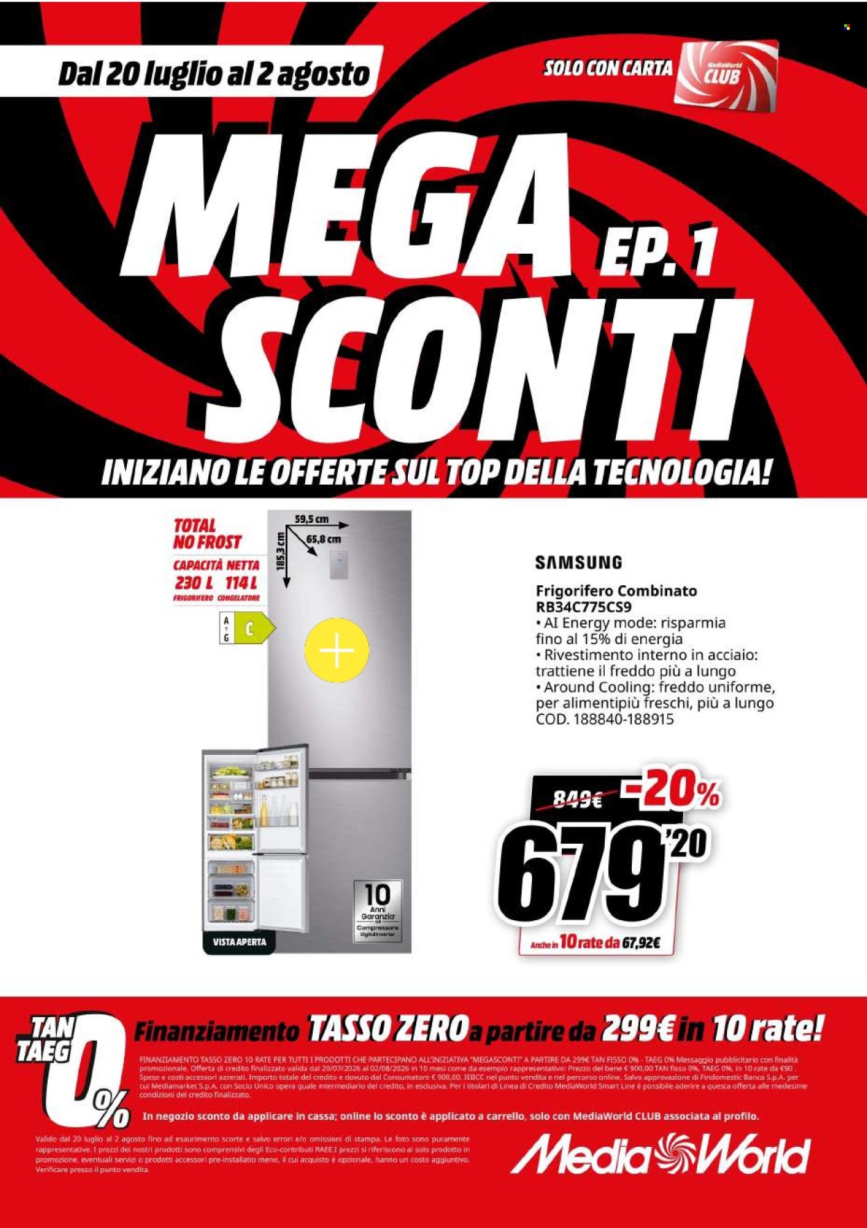 Volantino MediaWorld - 20/7/2026 - 2/8/2026. Pagina 46