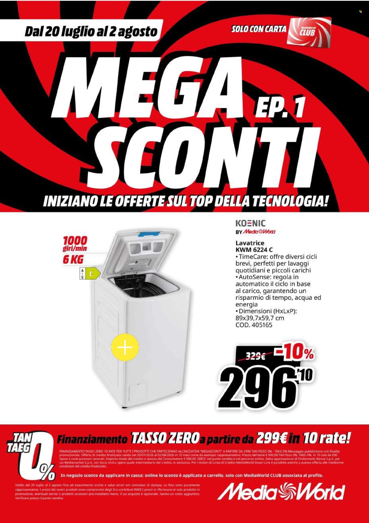 Volantino MediaWorld - 20/7/2026 - 2/8/2026. Pagina 57