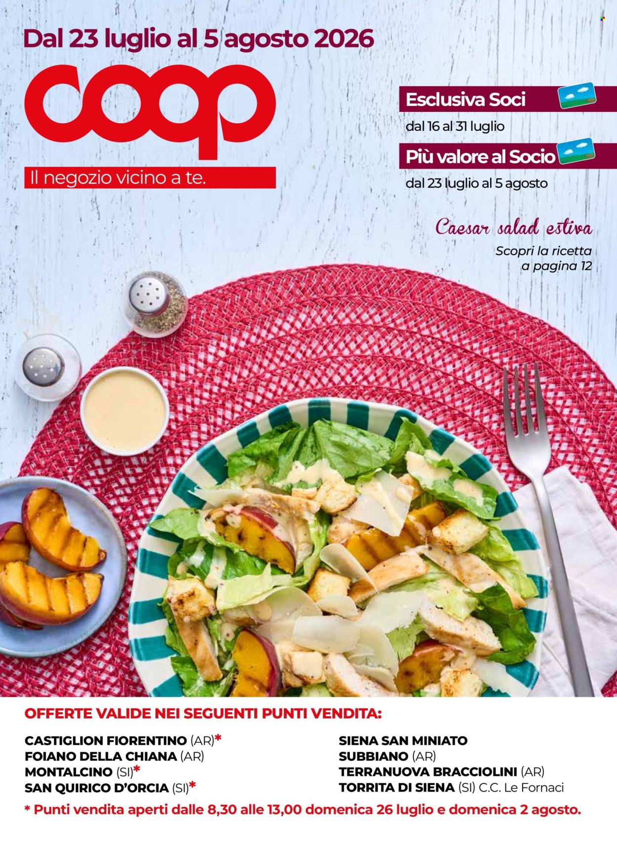 Volantino Coop - 23/7/2026 - 5/8/2026. Pagina 1