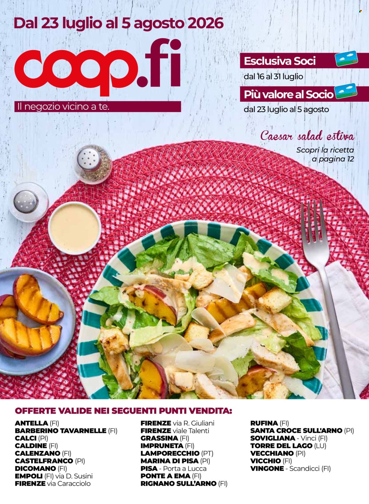 Volantino Coop - 23/7/2026 - 5/8/2026. Pagina 1