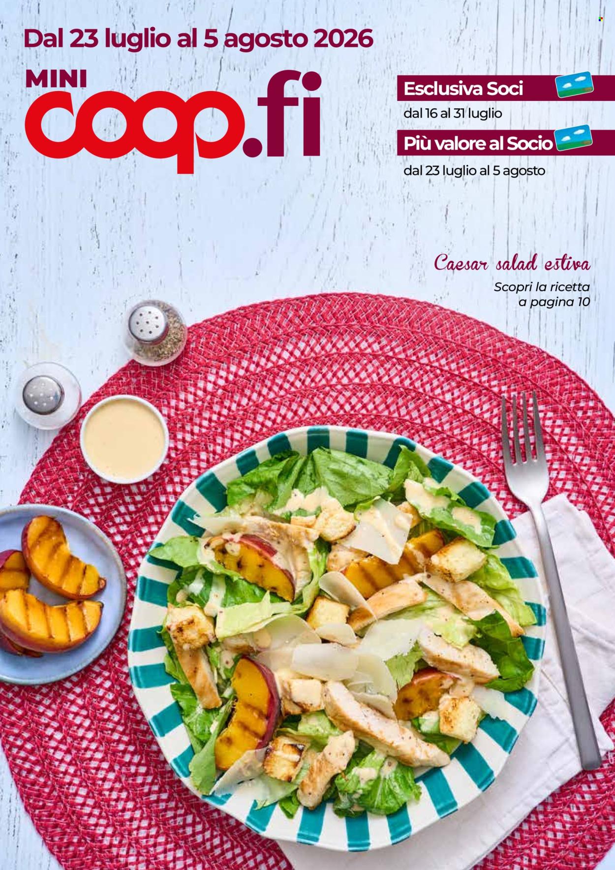 Volantino Coop - 23/7/2026 - 5/8/2026. Pagina 1