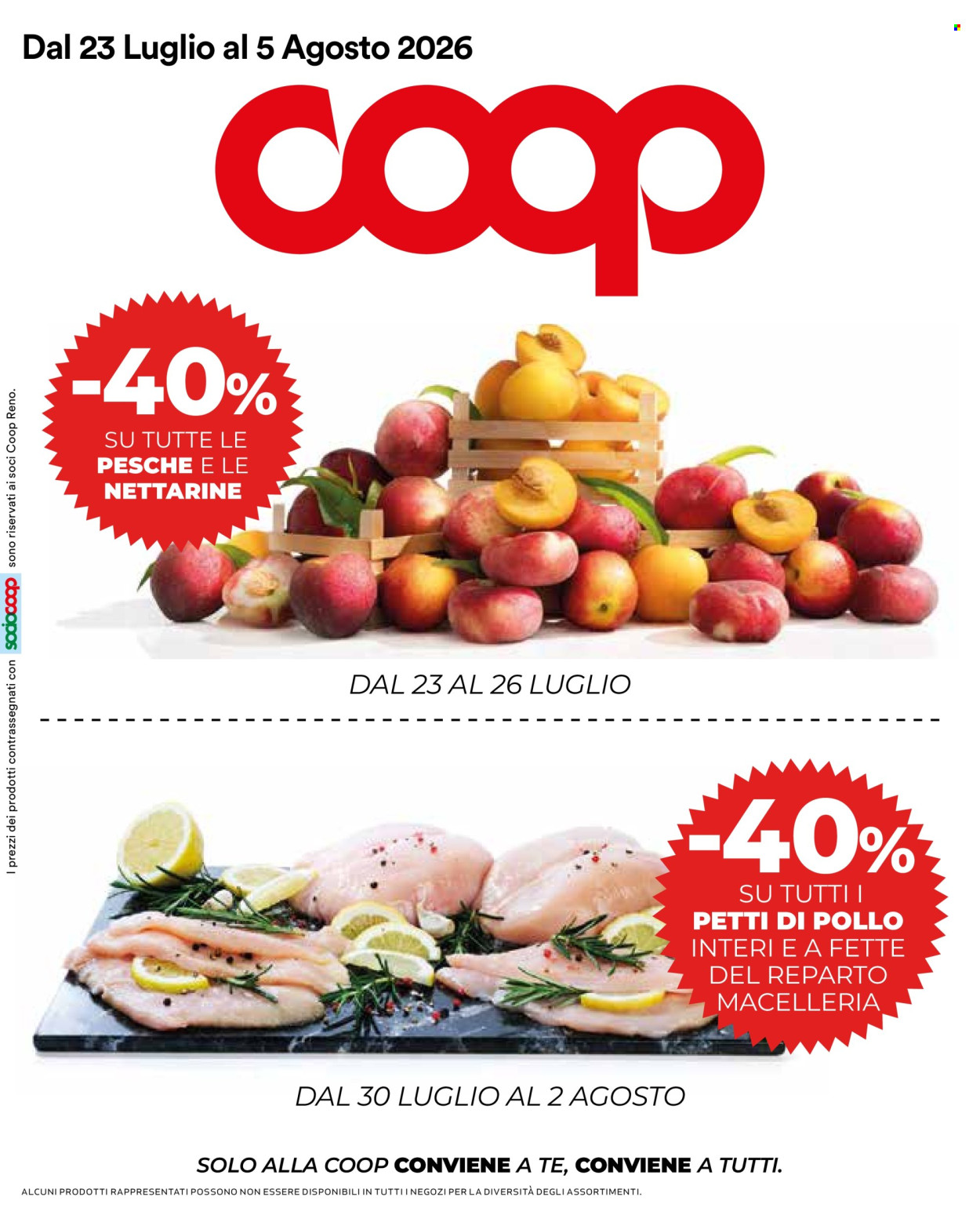 Volantino Coop - 23/7/2026 - 5/8/2026. Pagina 1