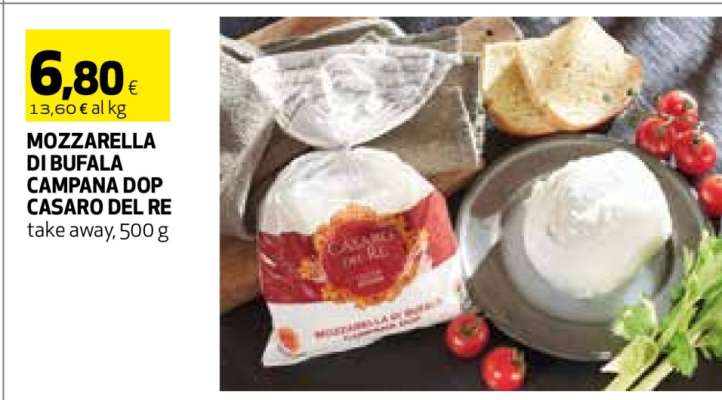 MOZZARELLA DI BUFALA CAMPANA DOP CASARO DEL RE