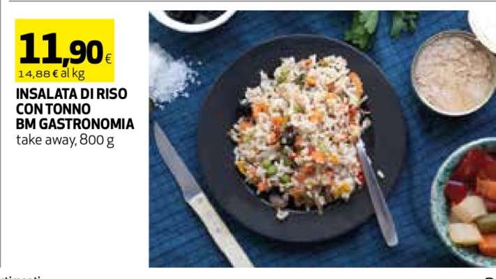 INSALATA DI RISO CON TONNO BM GASTRONOMIA
