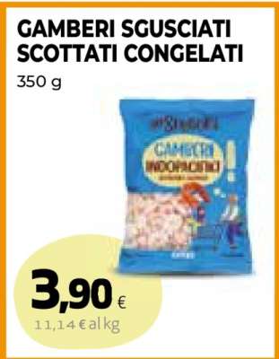 GAMBERI SGUSCIATI SCOTTATI CONGELATI