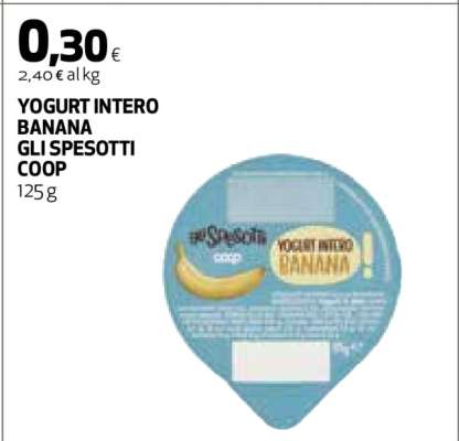 YOGURT INTERO BANANA GLI SPESOTTI COOP