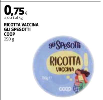 RICOTTA VACCINA GLI SPESOTTI COOP