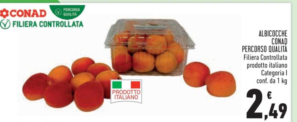 ALBICOCCHE CONAD PERCORSO QUALITÀ