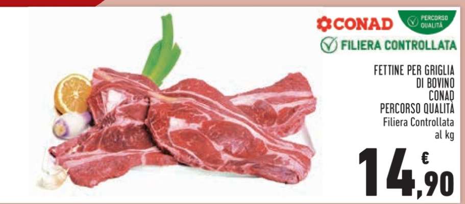 Fettine per griglia di bovino