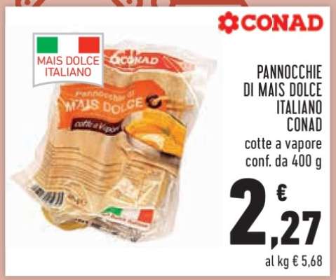 Pannocchie di mais dolce italiano