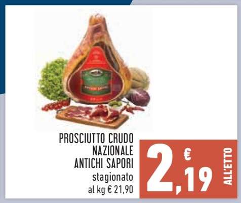 PROSCIUTTO CRUDO NAZIONALE ANTICHI SAPORI