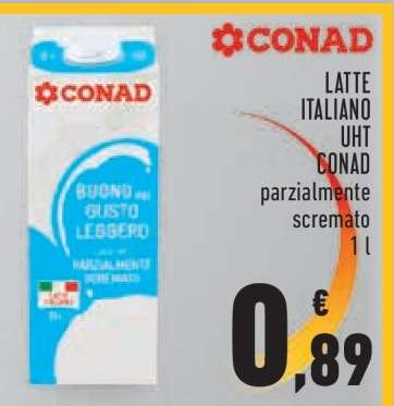 LATTE ITALIANO UHT CONAD