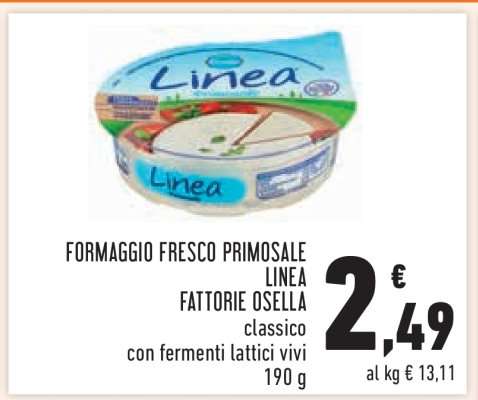 Formaggio Fresco Primosale Linea Fattorie Osella