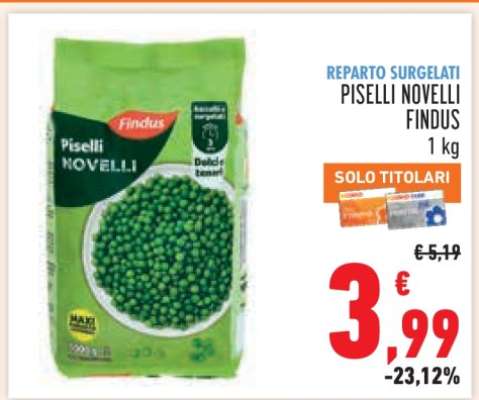 Piselli Novelli Findus