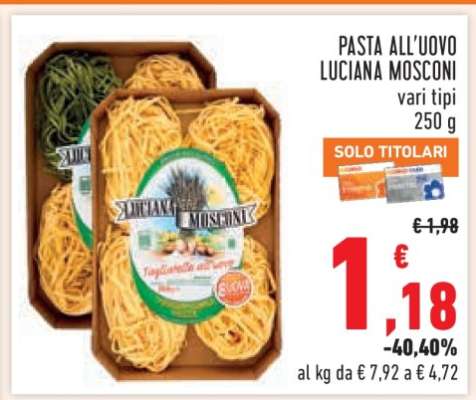 Pasta all'uovo Luciana Mosconi