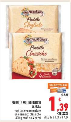 PIADELLE MULINO BIANCO BARILLA