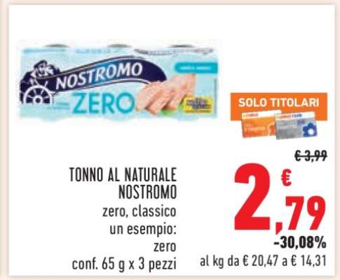 TONNO AL NATURALE NOSTROMO