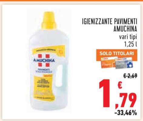 IGIENIZZANTE PAVIMENTI AMUCHINA