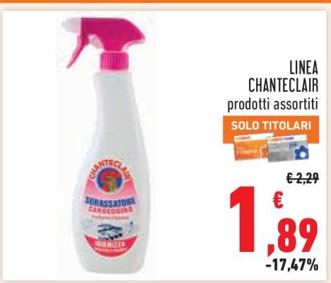 LINEA CHANTECLAIR prodotti assortiti