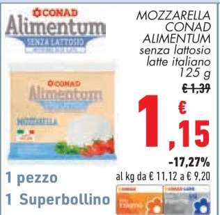 MOZZARELLA CONAD ALIMENTUM
