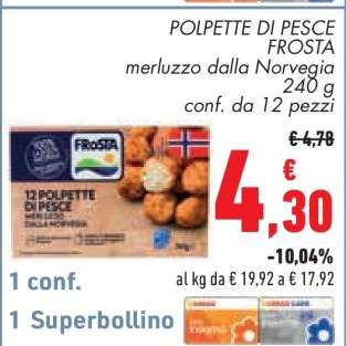 POLPETTE DI PESCE FROSTA