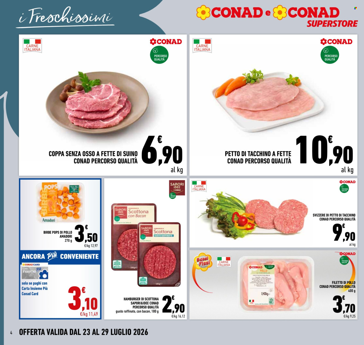 Volantino Conad Superstore - 23/7/2026 - 29/7/2026. Pagina 4